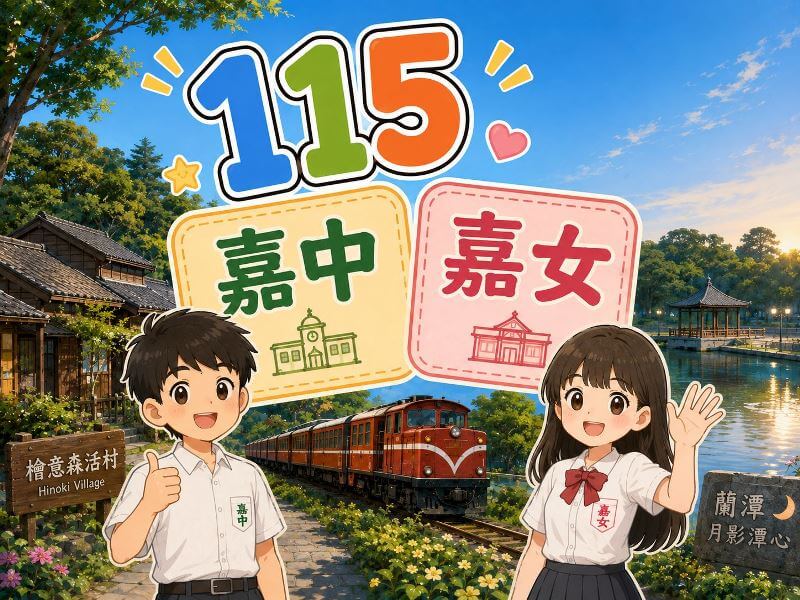 115年嘉義區國中會考錄取嘉義高中、嘉義女中人數統計