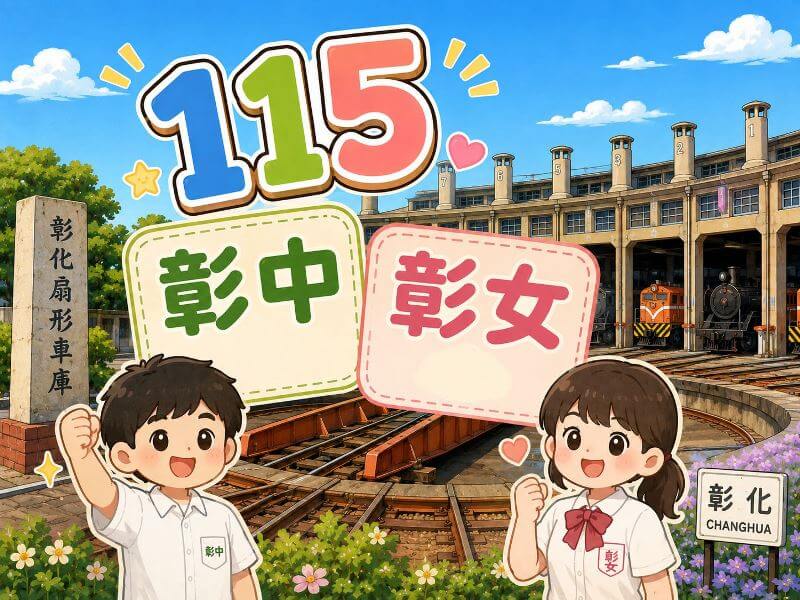 115年彰化區國中會考錄取彰化高中與彰化女中人數統計