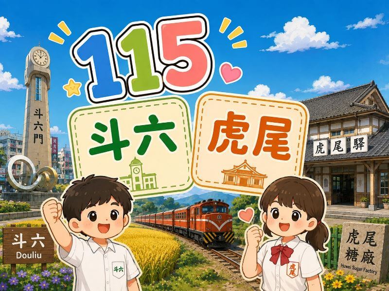 115年雲林區國中會考錄取斗六高中與虎尾高中人數統計
