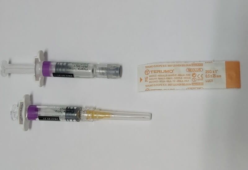 2021年流感疫苗-伏適流的針頭包裝